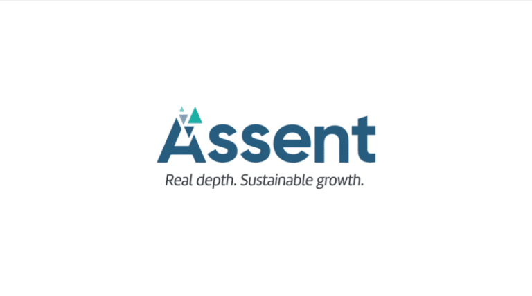 Assent logo with tagline Real depth. Sustainable growth.