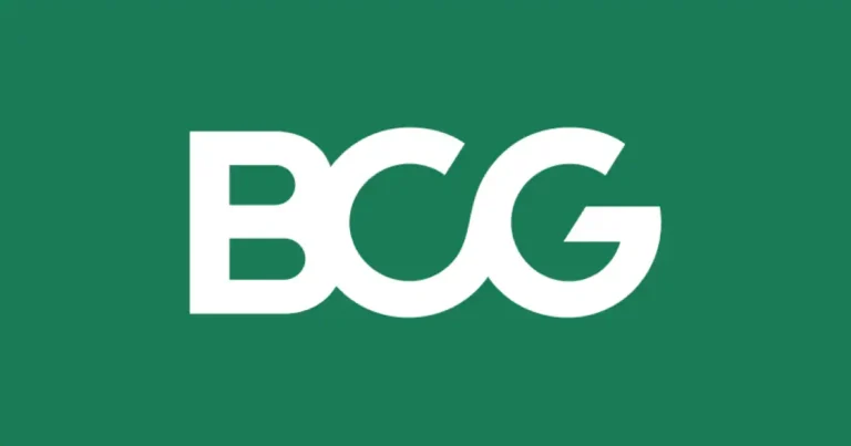 BCG logo on green background