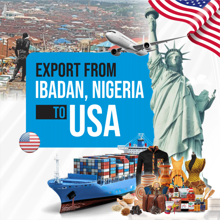Export from Ibadan Nigeria to USA by ship
