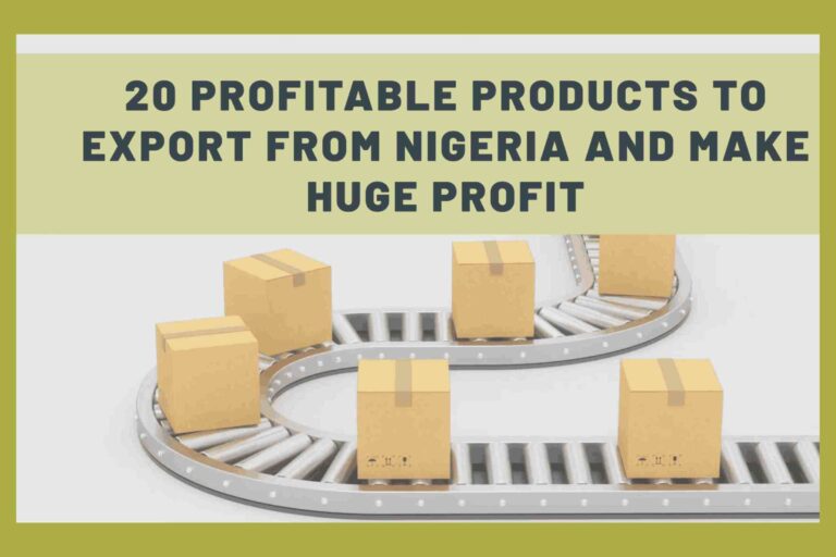 Profitable Nigerian export products with parcels on conveyor