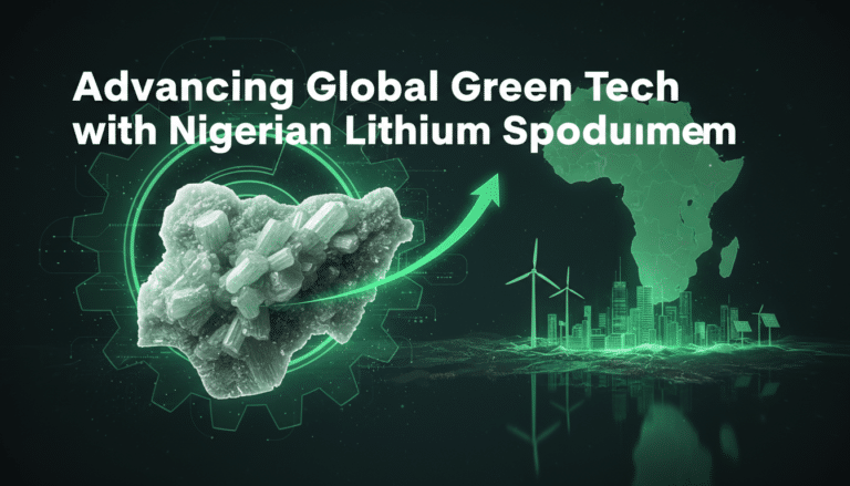 Nigerian lithium spodumene powering global green technology growth