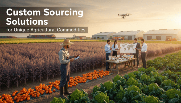 Farmer and business team reviewing crops in field