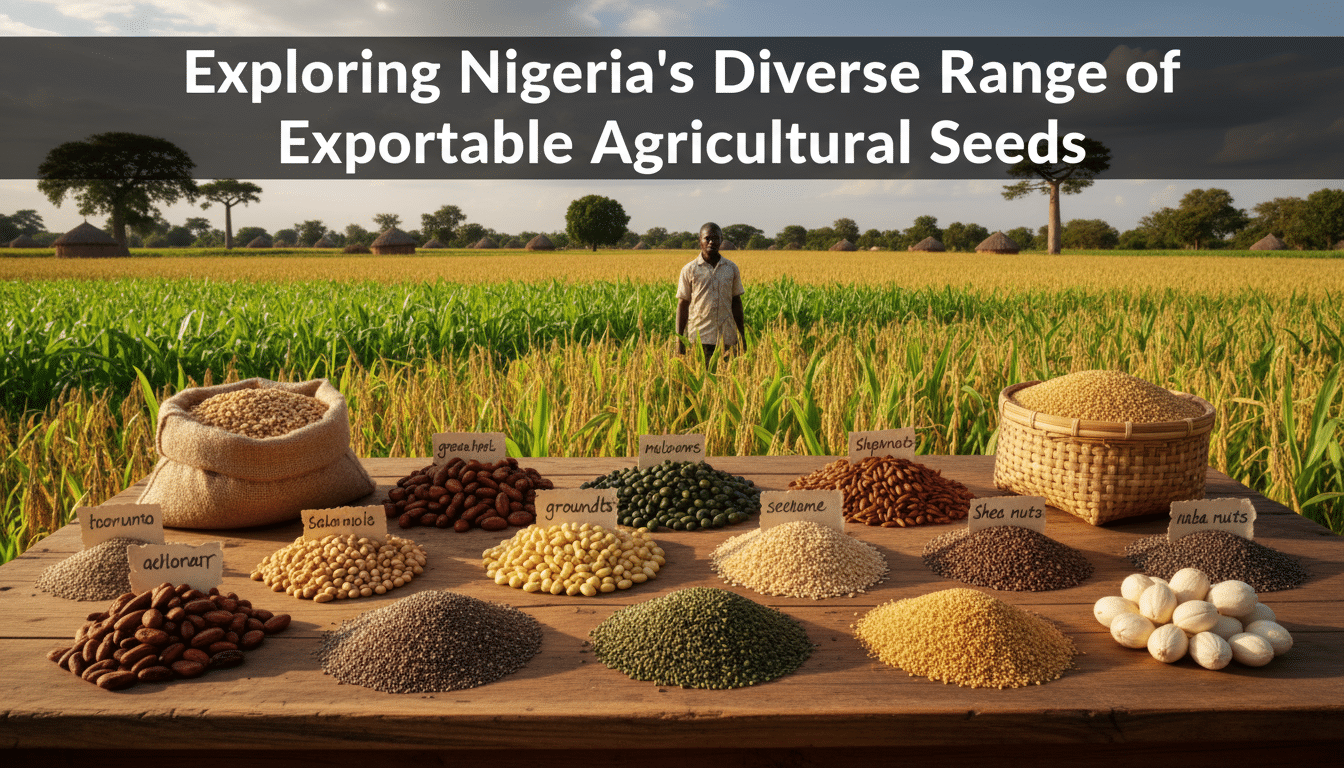 exploring nigeria’s diverse range of exportable agricultural seeds