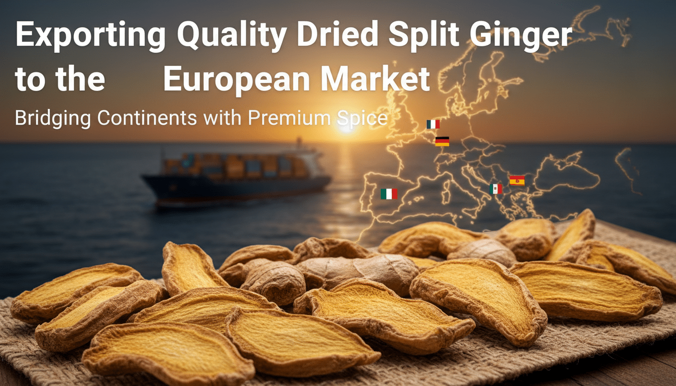 exporting quality dried split ginger to the european market