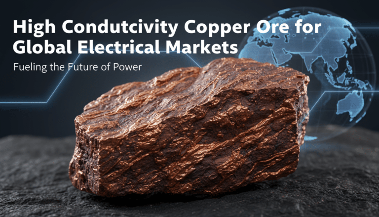 Copper ore rock for global electrical markets