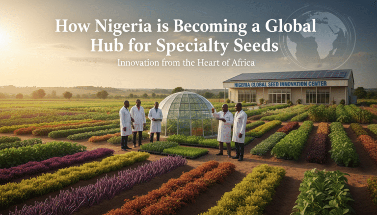 Scientists in Nigerian seed innovation centre fields