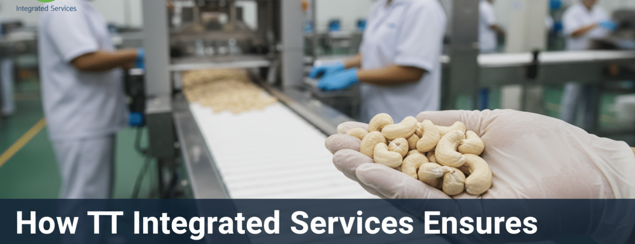how tt integrated services ensures cashew nut quality standards