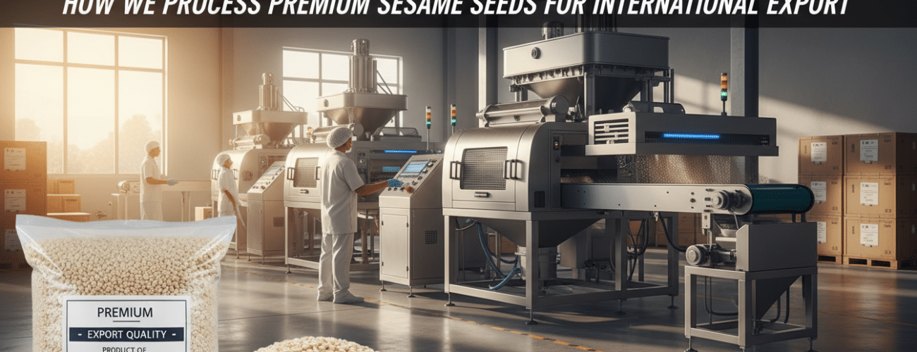 how we process premium sesame seeds for international export