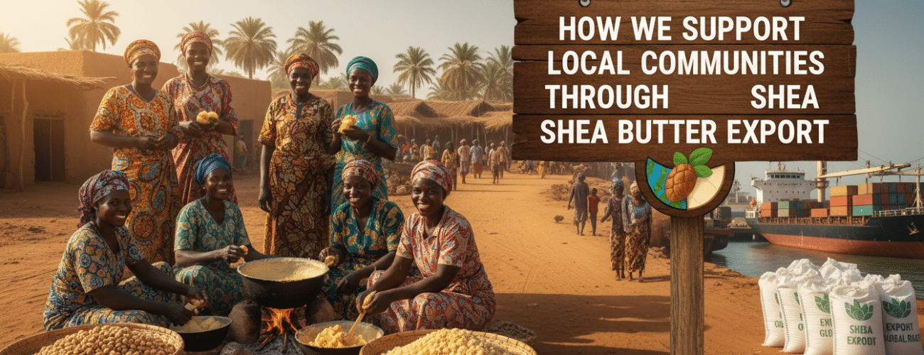 how we support local communities through shea butter export