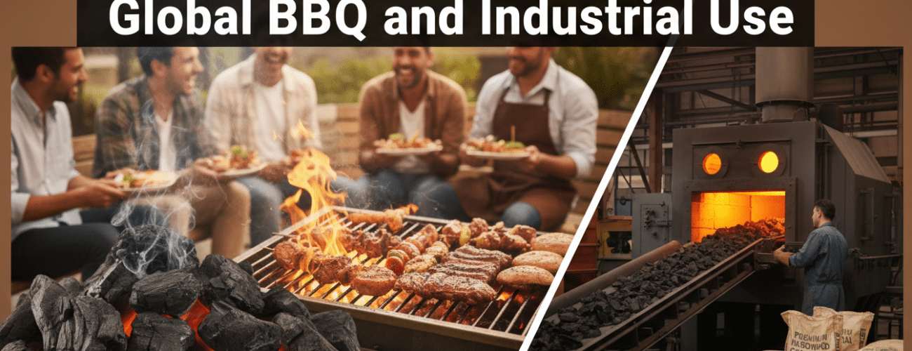 premium hardwood charcoal for global bbq and industrial use