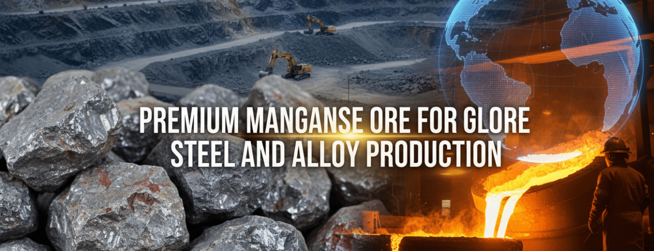 premium manganese ore for global steel and alloy production
