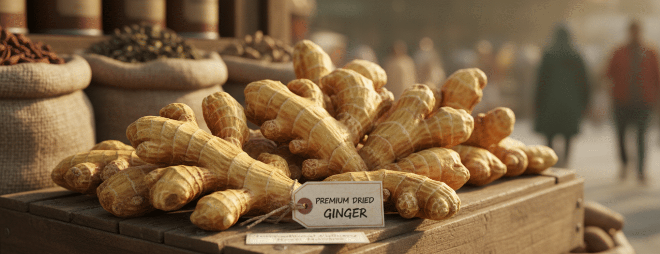 premium whole dried ginger for international culinary markets