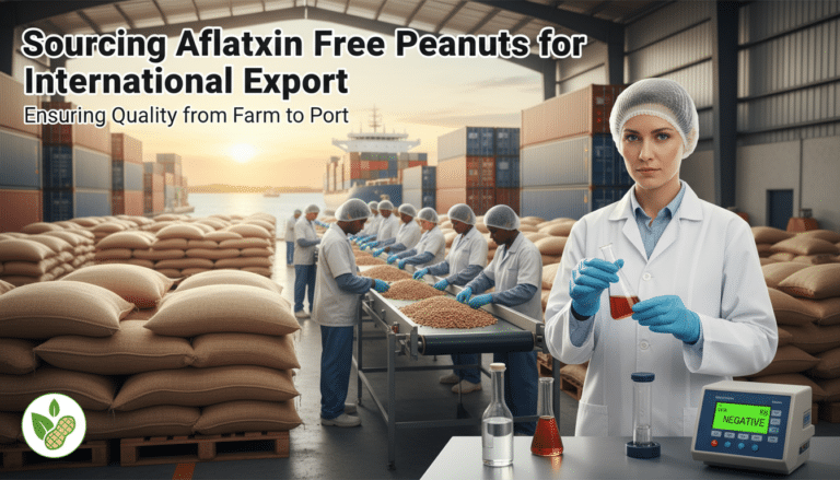 Peanut quality inspection for international export warehouse
