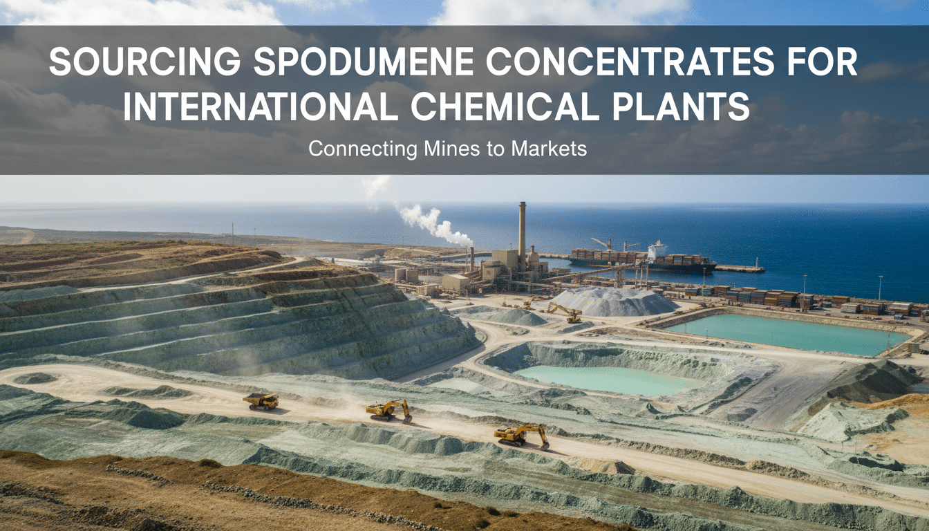 sourcing spodumene concentrates for international chemical plants