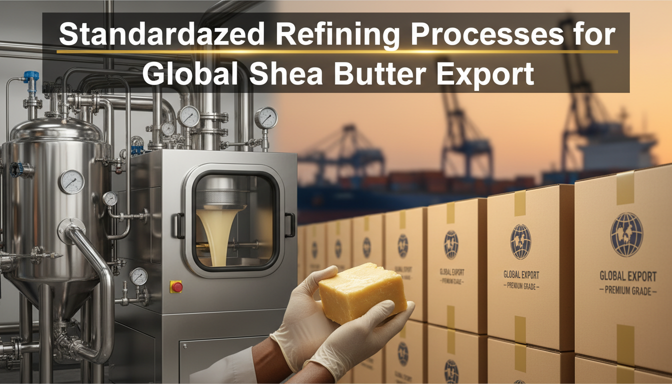 standardized refining processes for global shea butter export