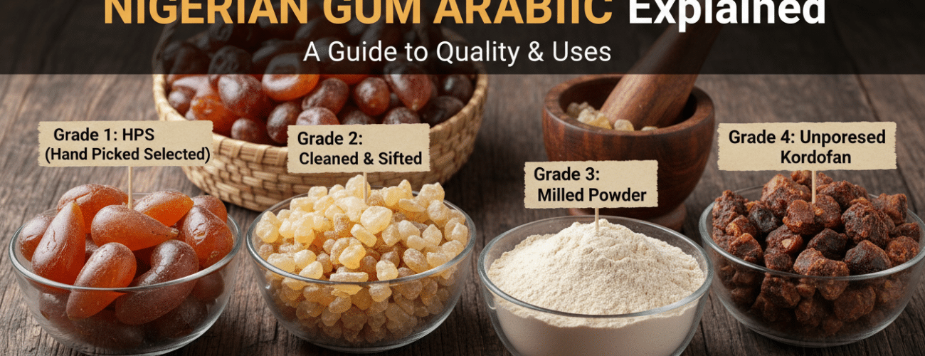 the different grades of nigerian gum arabic explained