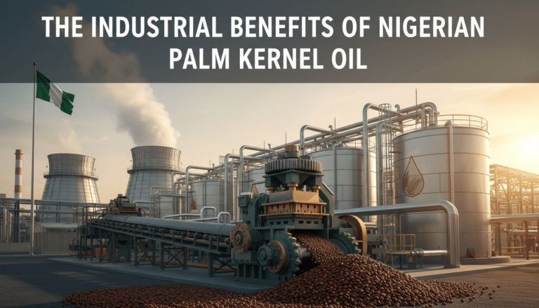 Nigerian palm kernel oil processing plant and tanks